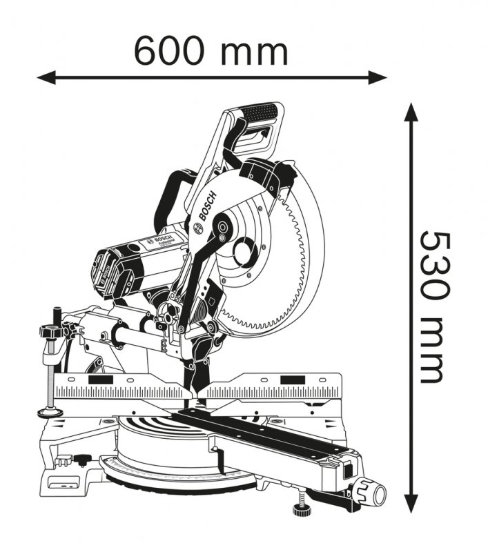 Ferastrau circular, basculant cu cursa radiala tip GCM 12 SDE28.6