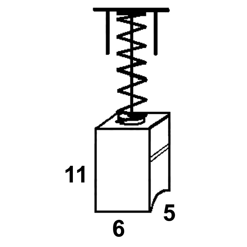 Set perii colectoare pentru HITACHI / HIKOKI