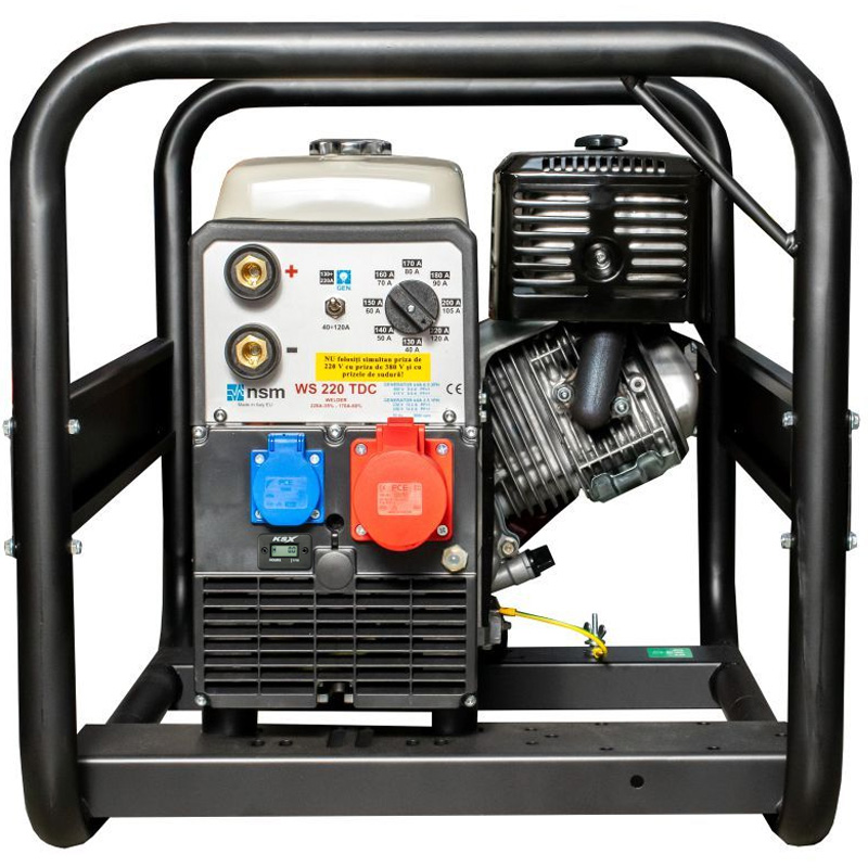 Generator de sudura trifazat benzina, motor Honda, 3.5kW/230V- 5.2kW/400V, sudura max 220A,  tip TW220DC