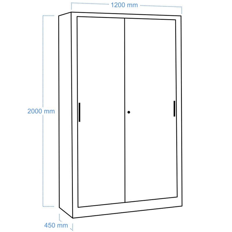 Dulap cu usi glisante SLIDE 2000/1200