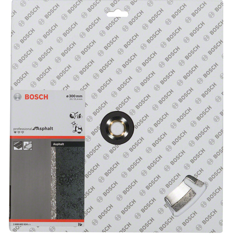 Disc diamantat Standard Profesional, pentru asfalt, 300x20/25.4 mm