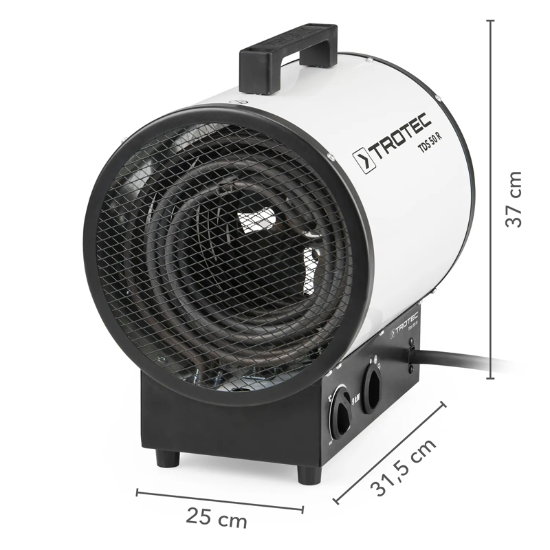 Incalzitor electric rotund, tip TDS50R, 9kW, 380V, Trotec