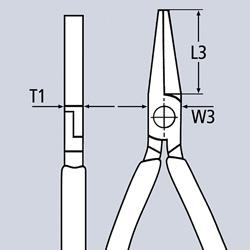 Cleste cu varf plat, 160 mm