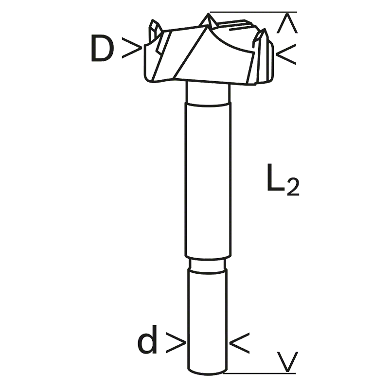 Burghiu freza pentru lemn, 20mm