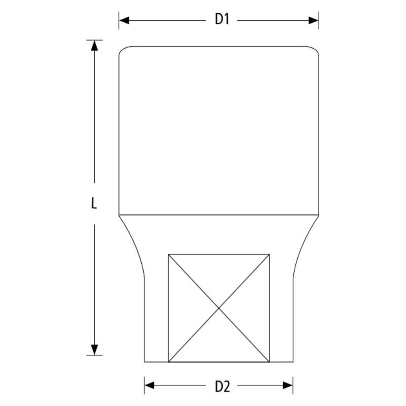 Cheie tubulara 12 puncte (dublu hexagon), 12 mm, 1/2