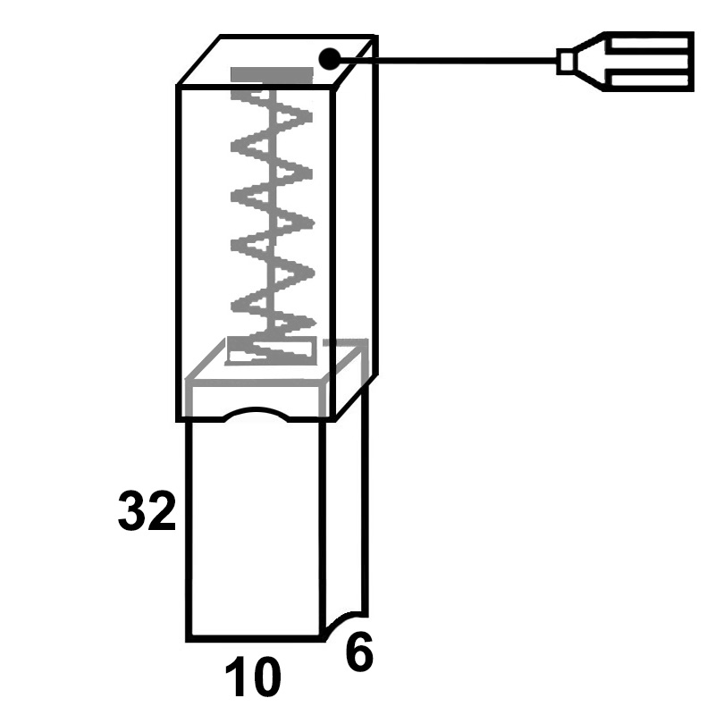 Set perii colectoare BOSCH pentru GAS10 / GAS15