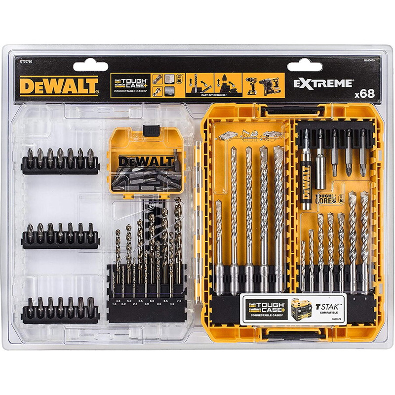 Set 68 accesorii de insurubat si gaurit DeWalt