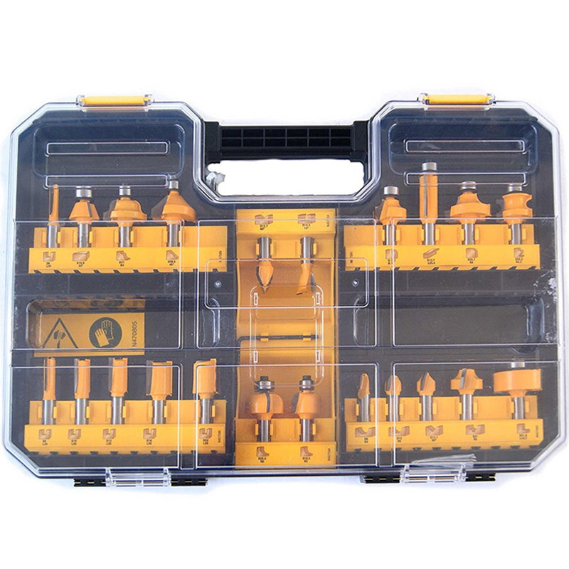 Set 22 freze pentru lemn, 8mm, DeWalt DT90017-QZ