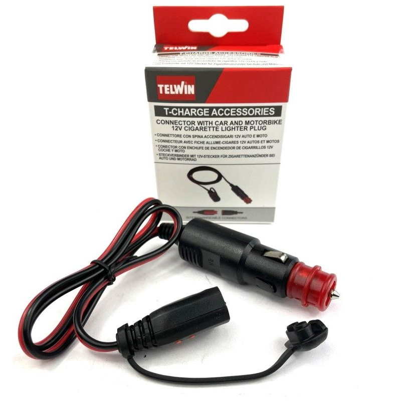 Cablu de alimentare cu conector pentru masina / motocicleta 12V, Telwin