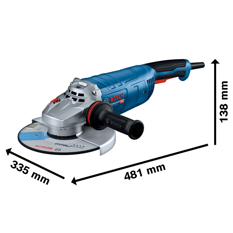 Polizor unghiular 230mm, 2700W, BOSCH tip GWS 27-230 J