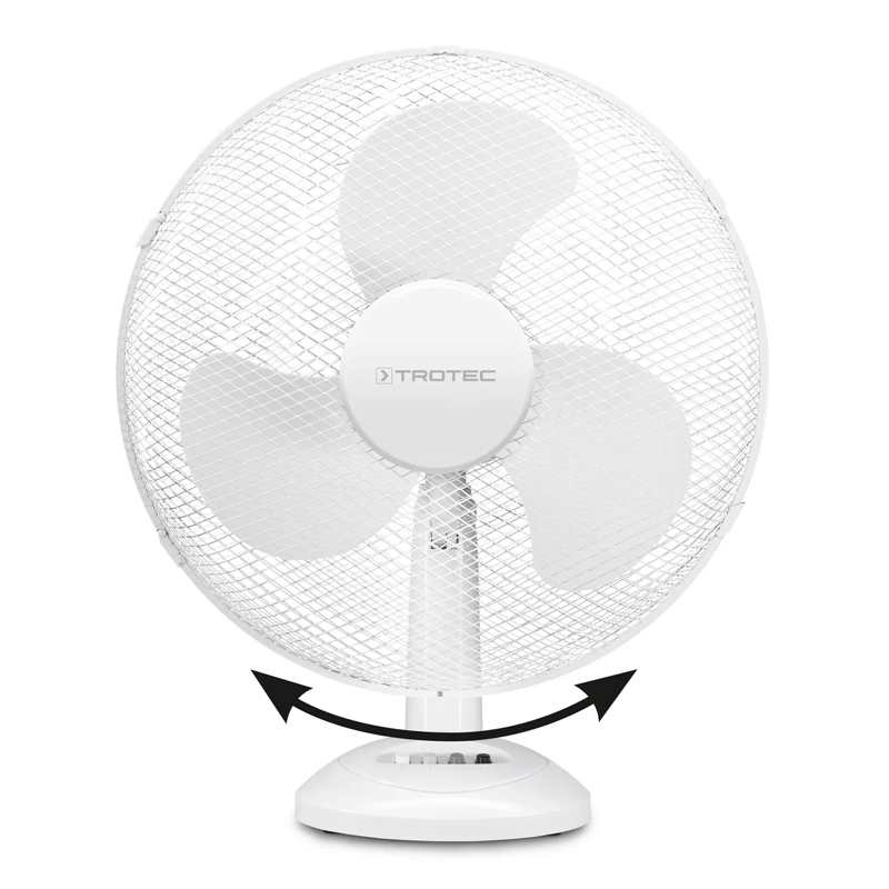 Ventilator de masa Trotec, tip TVE14, alb, 50 W, 40 cm, 3 viteze