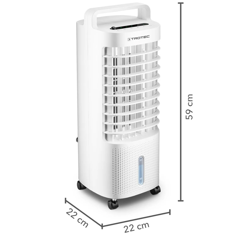 Aircooler - Racitor de aer portabil, umidificator, Trotec, tip PAE11, alb, 45 W, 90m³/h, 3 viteze