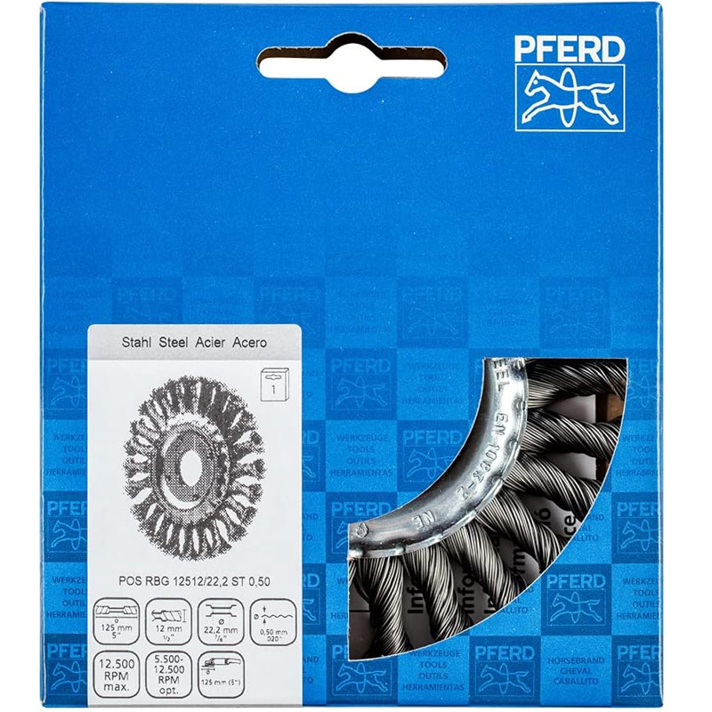 Perie sarma disc otel rasucit 125 mm PFERD