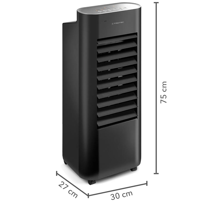 Aircooler - Racitor de aer portabil, umidificator Trotec, tip PAE22, negru, 60 W, 330m³/h, 4 viteze