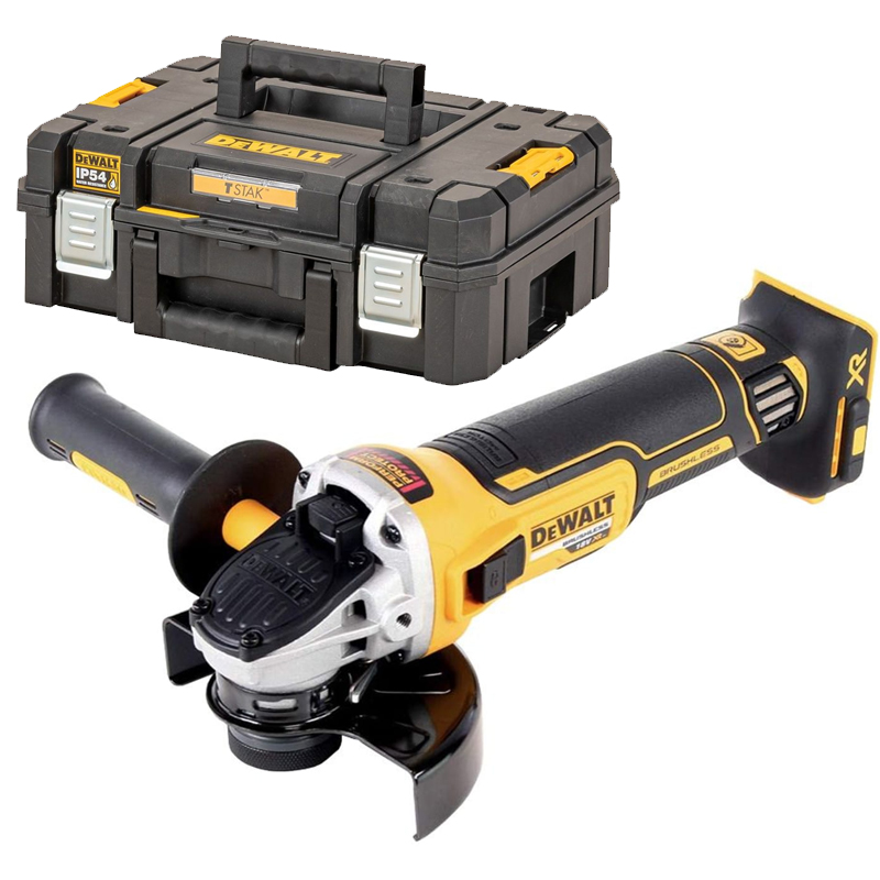 Polizor unghiular DeWALT, 125mm, 18V, 9000 rpm, SOLO, cutie T-STAK II, tip DCG405NT-XJ