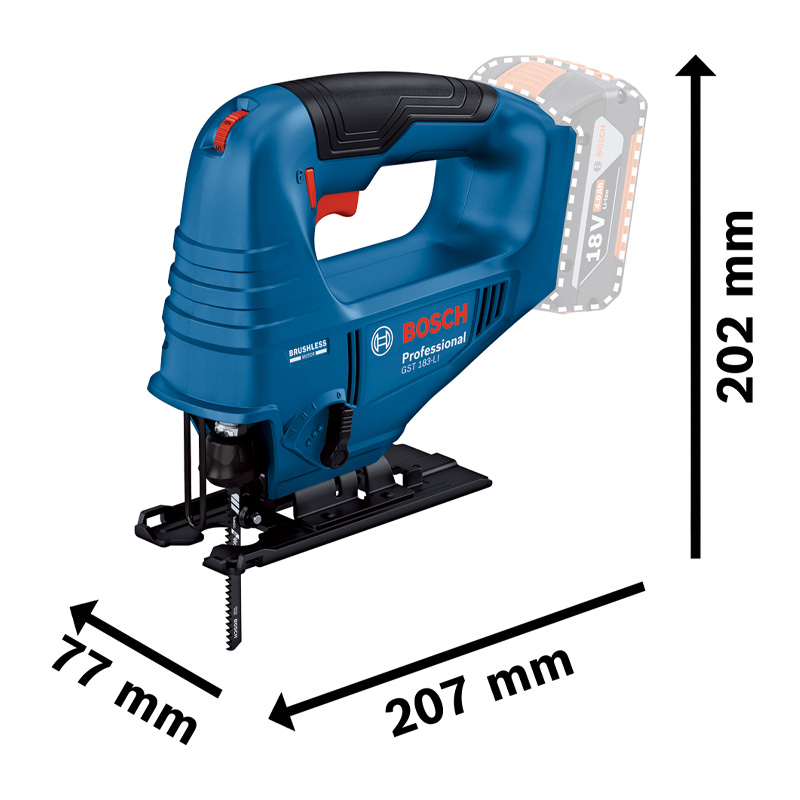 Fierastrau vertical (pendular) cu acumulatori 18V, SOLO, tip GST 183-LI