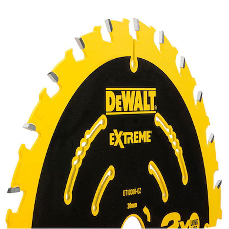 Disc (panza) pentru ferastrau circular, 165x20x1.65 mm, 24 dinti (taiere fina), pentru lemn, tip Dewalt EXTREME