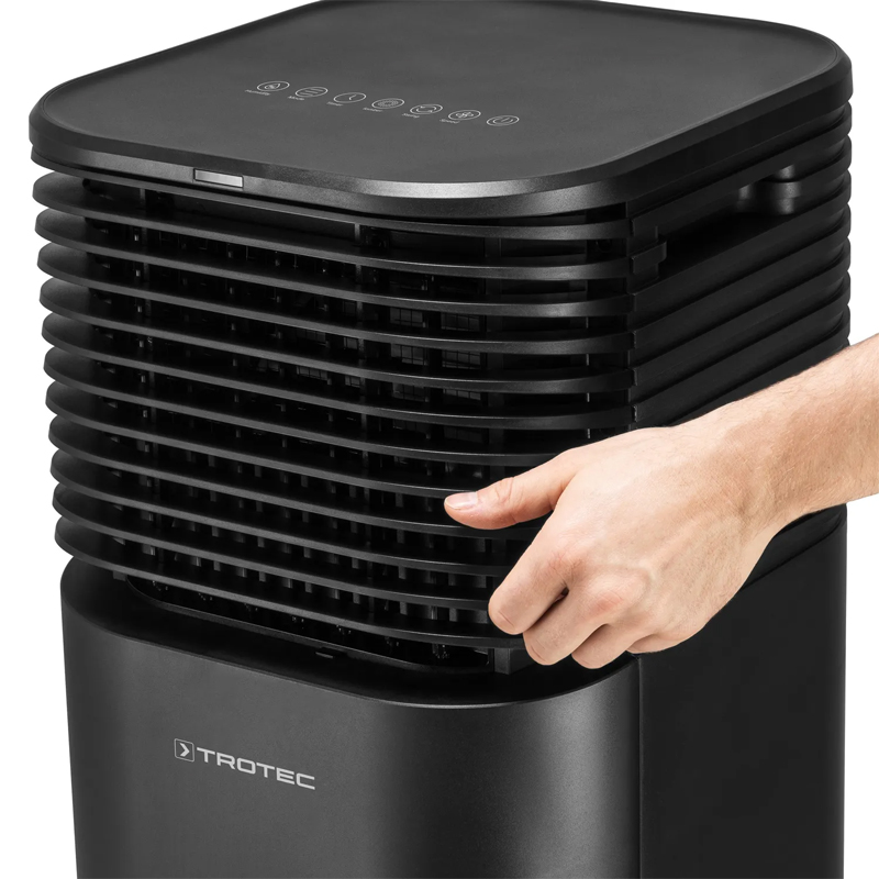 Aircooler - Racitor de aer portabil, umidificator, Trotec, tip PAE50, negru, 145 W, 750m³/h, 4 viteze