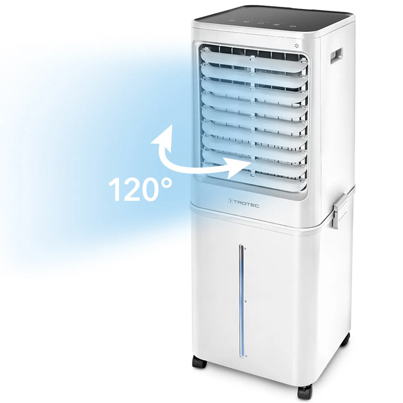 Aircooler - Racitor de aer portabil, umidificator, Trotec, tip PAE81, alb, 125 W, 1000m³/h, 4 viteze