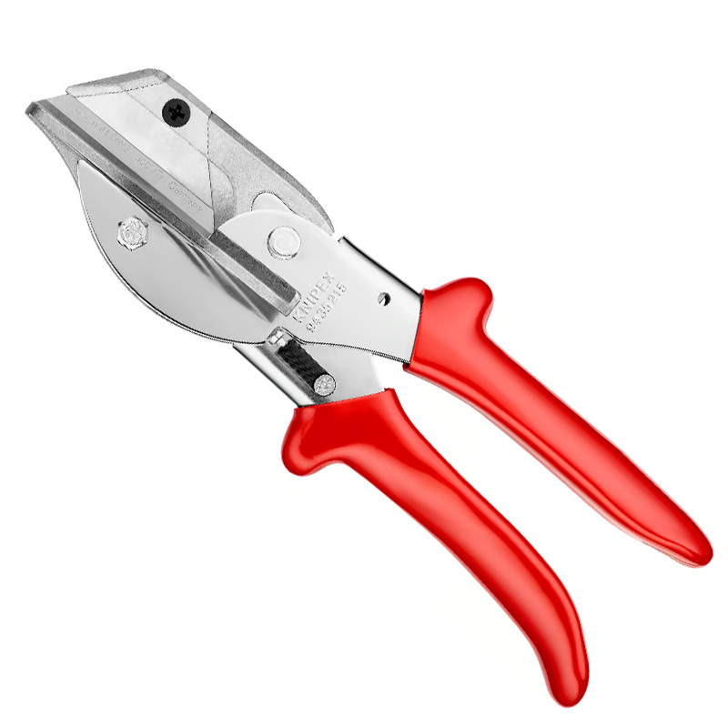 Foarfeca de taiat si tesit pentru profile din plastic si cauciuc, 56 mm, KNIPEX