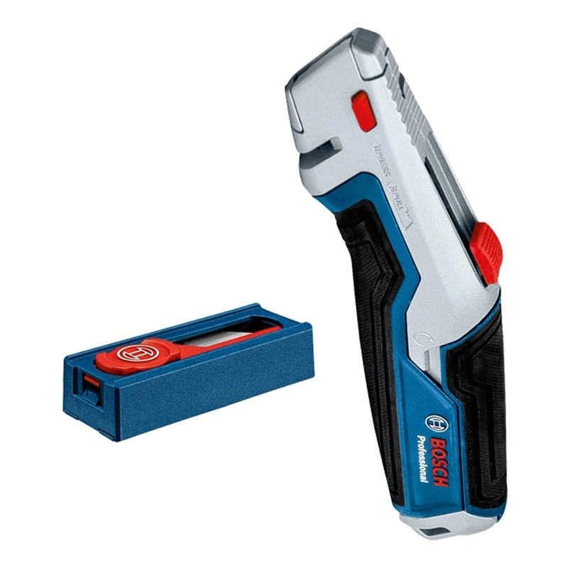 Cutit (cutter) Bosch cu lama retractabila cu 13 lame de rezerva