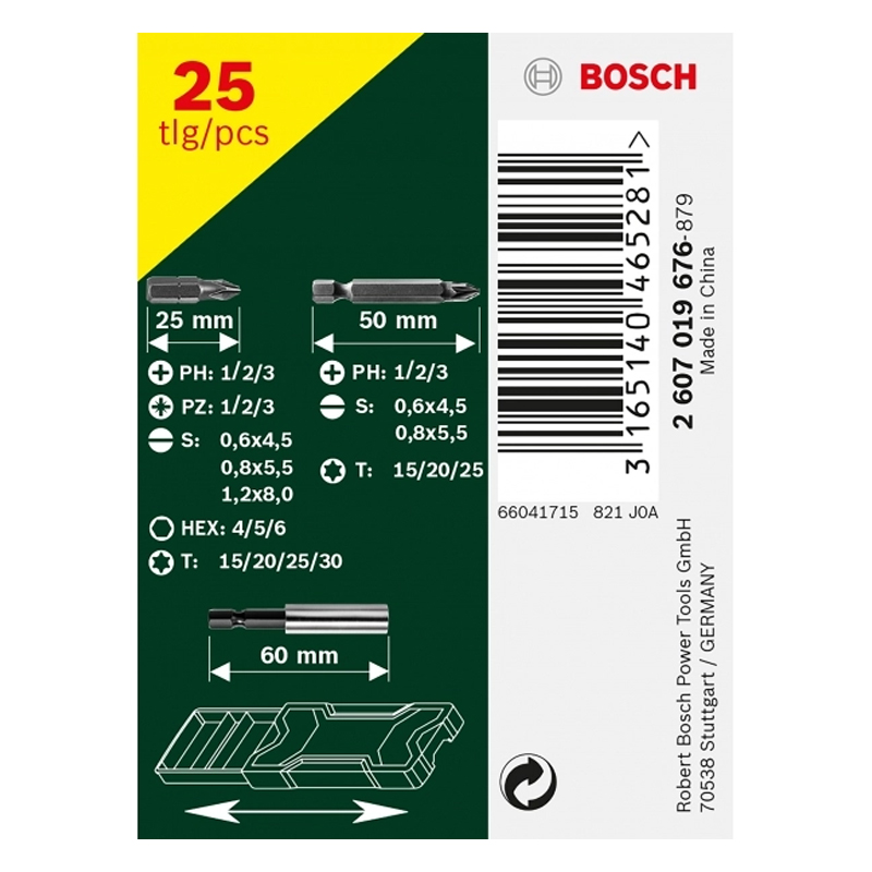 Set 25 biti Bosch, X-LINE