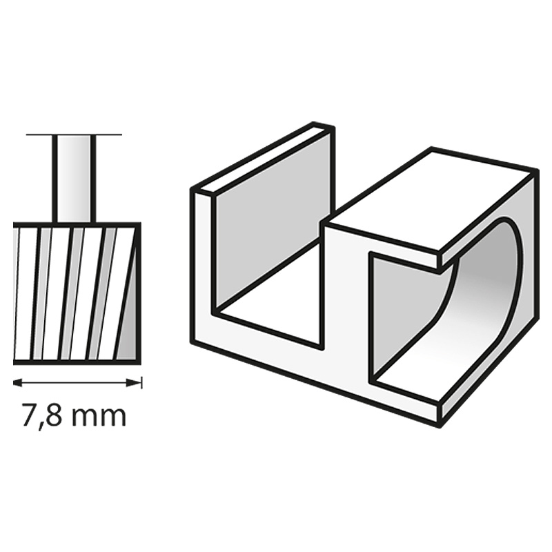 Freza gravare Speed 7.8mm, DREMEL 115