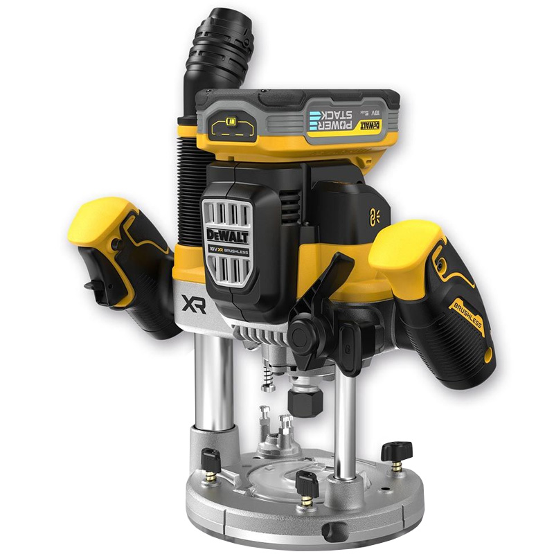 Masina de frezat verticala DeWalt, 18V, 2x5Ah PowerStack, in TSTAK, DCW620NT-XJ