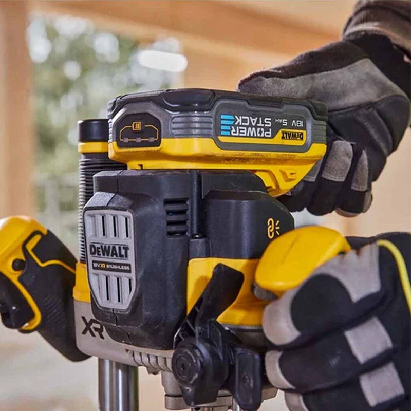 Masina de frezat verticala DeWalt, 18V, 2x5Ah PowerStack, in TSTAK, DCW620NT-XJ