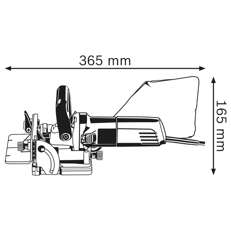 Masina de frezat dibluri plate, 670W, Bosch, tip GFF22A