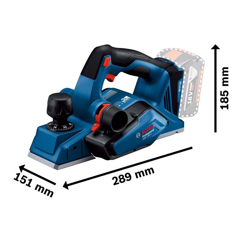 Rindea electricacu acumulatori 18V, SOLO, Bosch tip GHO 185-LI