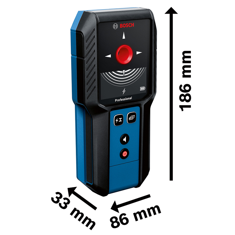 Detector de metal GMS 120-27, 2x baterii 1.5V LR6 (AA)