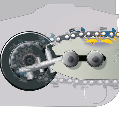 Motoferastrau cu benzina, 35 cm, 1.3 mm, 3/8