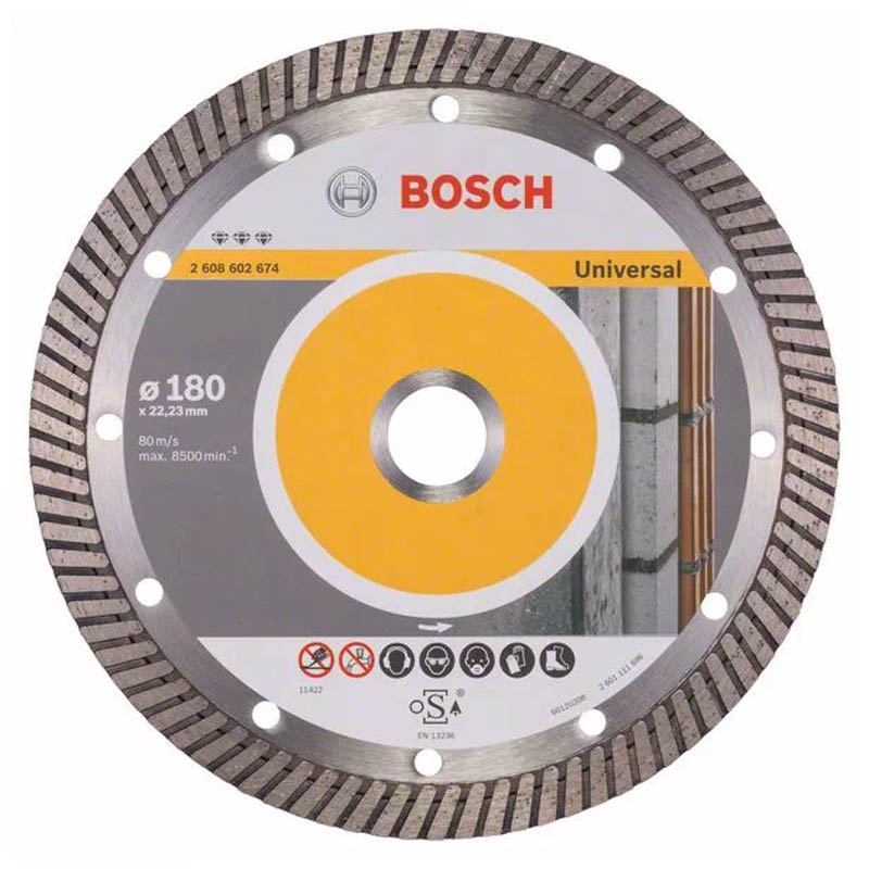 Disc diamantat Best Universal Turbo, pentru beton, 180x22.3 mm