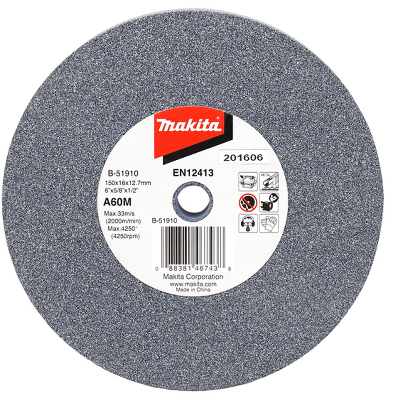 Disc pentru slefuire / polizare metal, 150 x 12.7 x 16 mm, A60M, Makita