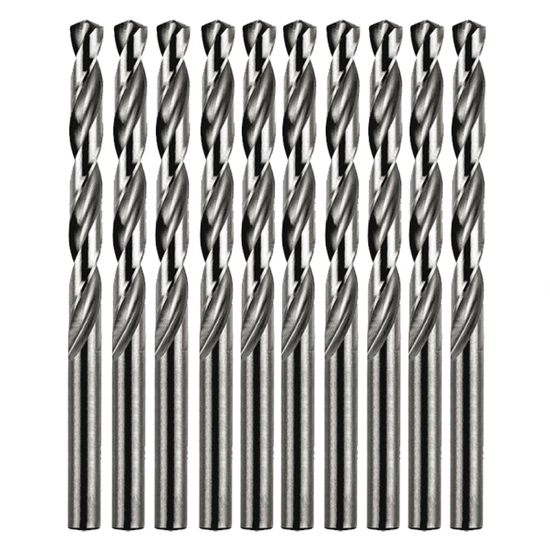 Set 10 burghie HSS 4x75 mm, pentru metal, coada cilindrica, Makita