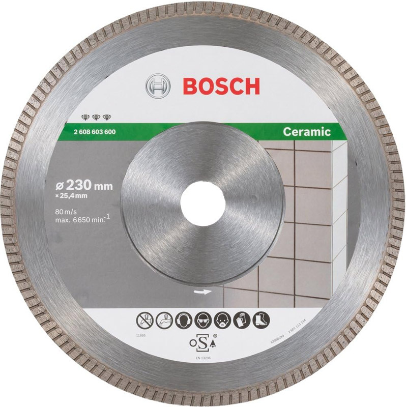 Disc diamantat Best Ceramic Extraclean Turbo, pentru marmura si ceramica, 230x25.4 mm