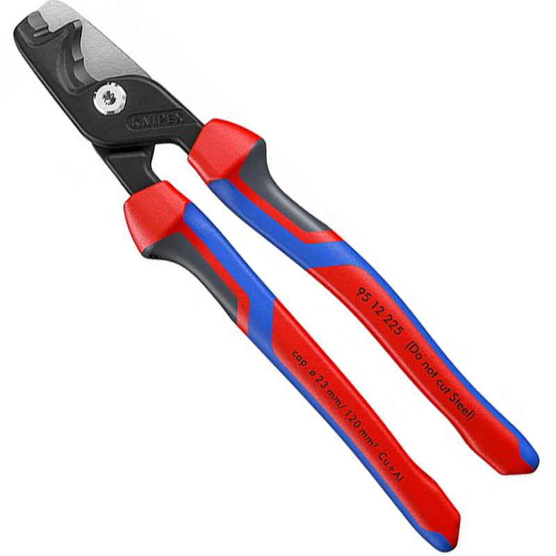 Cleste pentru taiat cabluri si sarma, 120 mm², 225 mm, manere cu mansoane multicomponent, STEPCUT XL Knipex 