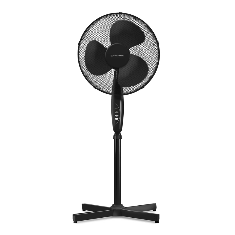 Ventilator pe picior Trotec, tip TVE18S, negru, 50 W, 40 cm, 3 viteze