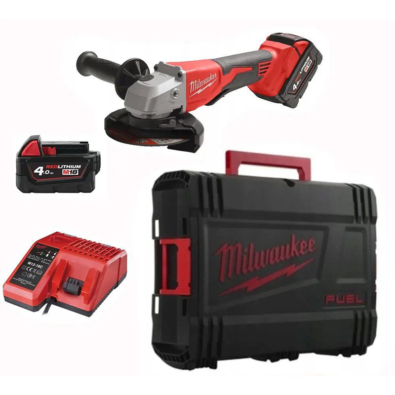 Polizor unghiular 125 mm 18V, 2x4.0 Ah, Milwaukee M18BLSAG125XPD