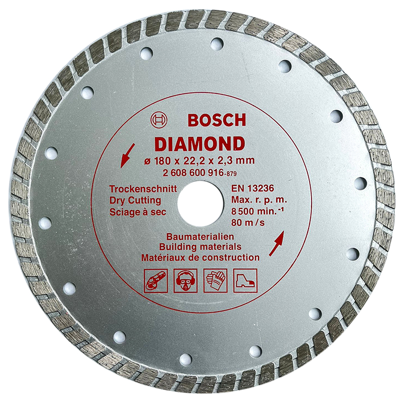 Disc diamantat Turbo, pentru beton, 180x22.3 mm