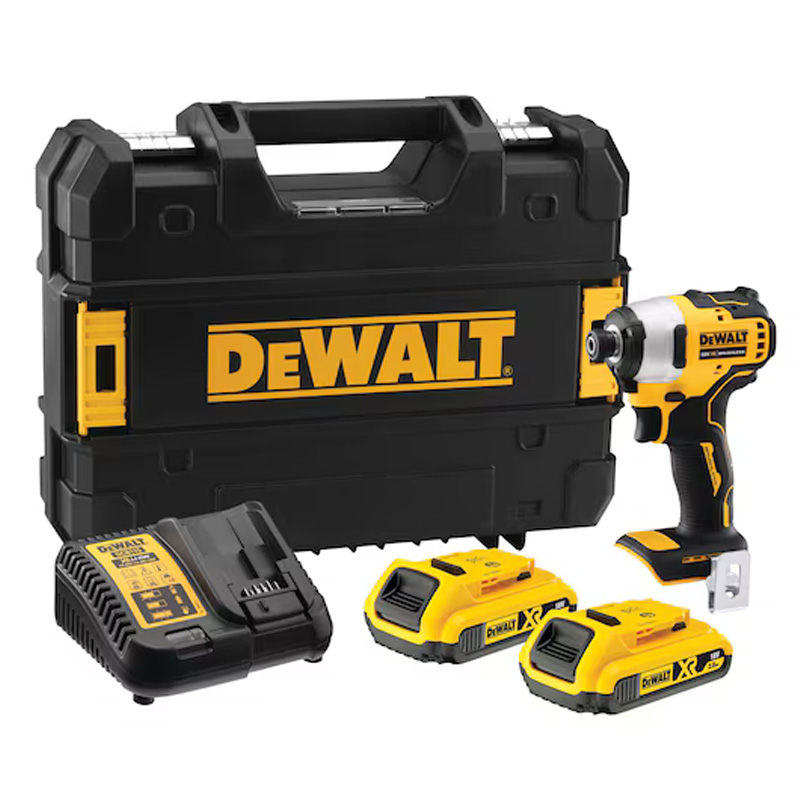 Masina de gaurit si insurubat cu impact, 18 V Li-Ion XR, 2x2.0 Ah, 190 Nm, DeWALT tip DCF809D2T-QW