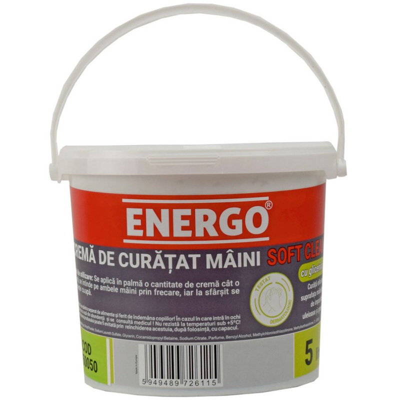 Crema pentru curatat mainile, 5 L ENERGO SOFT CLEAN