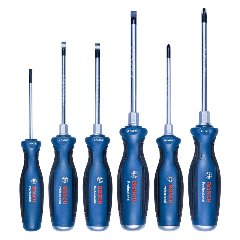 Set 6 surubelnite cu profil PH, SL, Bosch