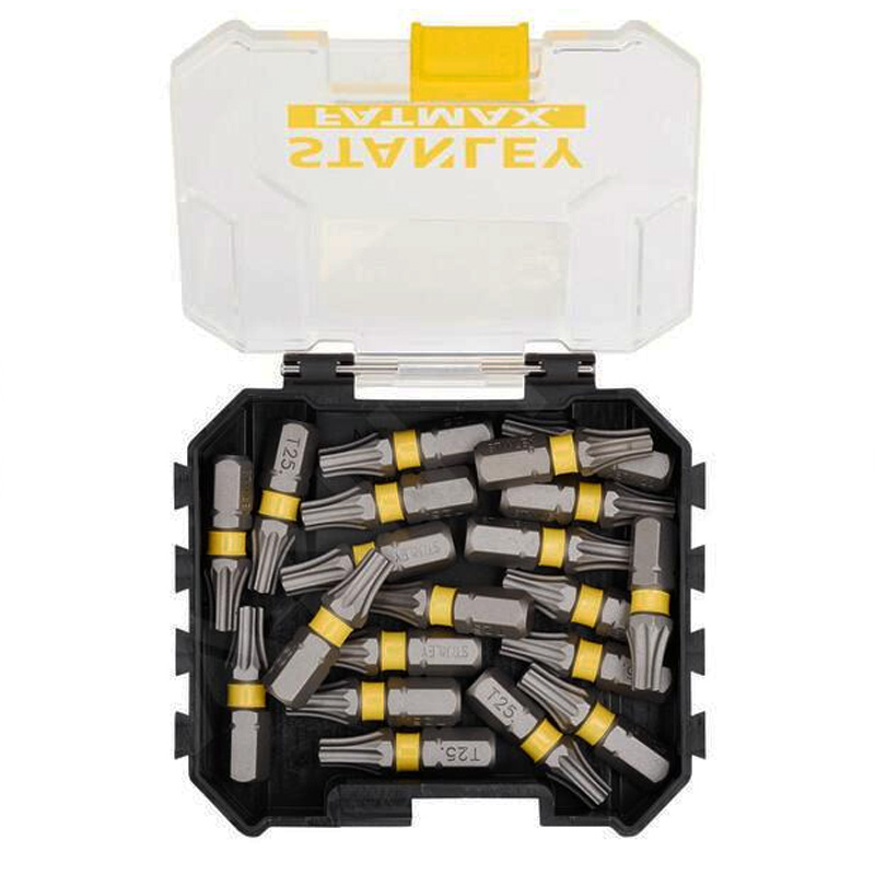 Set 20 varfuri (biti) de impact, T25 x 25 mm, STANLEY® 1/4