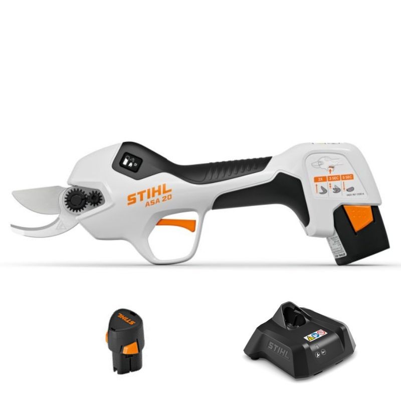 Foarfeca de gradina cu acumulatori, Stihl, tip ASA20 Set (cu acumulator si incarcator)