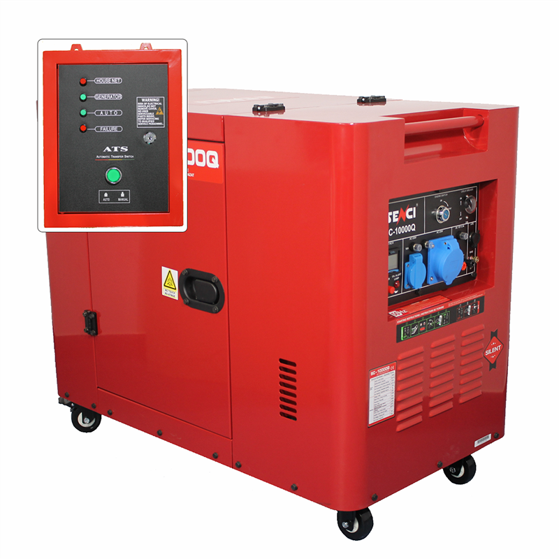 Generator de curent monofazat, diesel, pornire electrica, 8 kW, ATS&AVR, tip SC10000Q