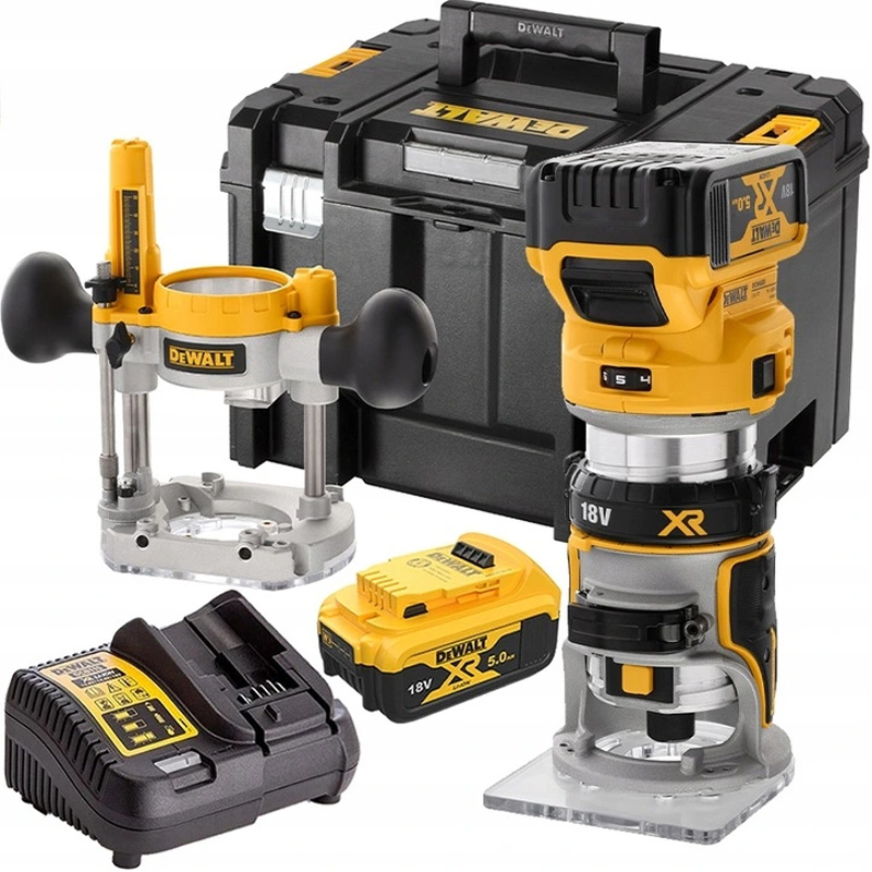 Masina de frezat verticala DeWalt 18V, 2x5Ah, in TSTAK, DCW604P2-XJ