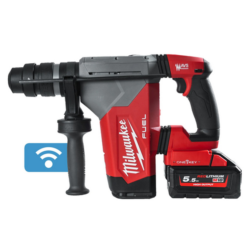 Ciocan rotopercutor SDS-Plus 5J, 32 mm, 18V Li-Ion 2x5.5Ah, Milwaukee tip M18 ONEFHPX-552X