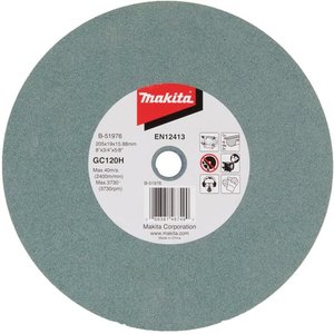 Disc pentru slefuire / polizare grosiera in metale neferoase, 205 x 15.88 x 19 mm, K120, Makita tip B-51976